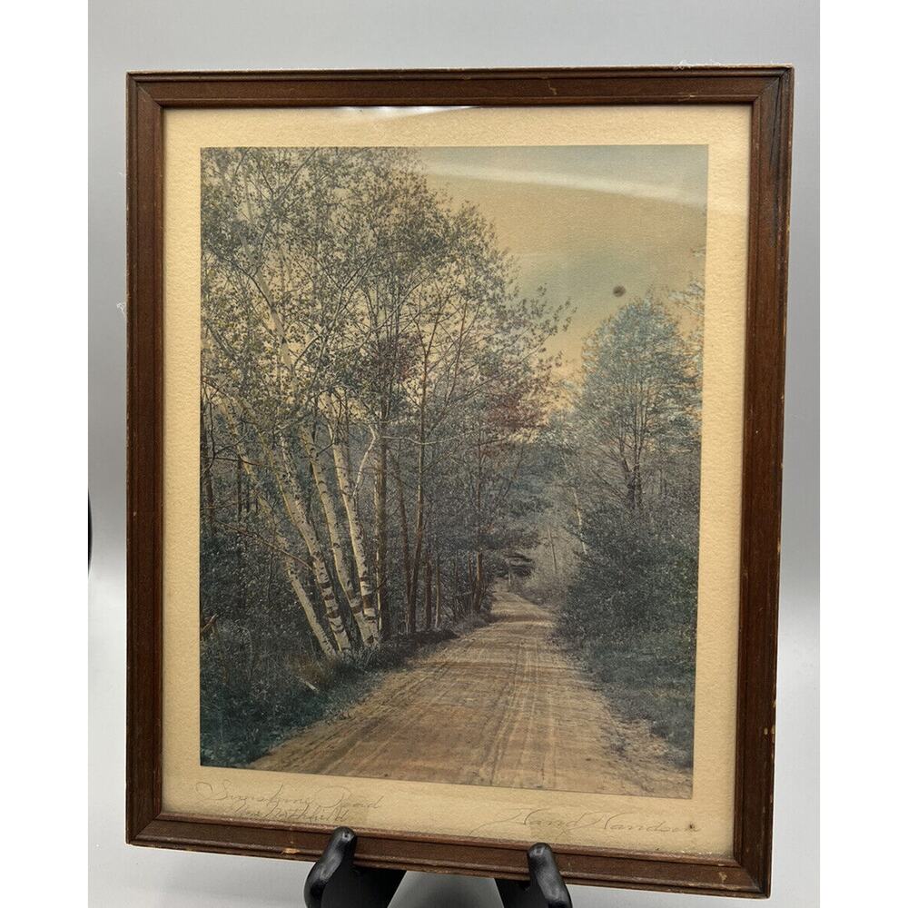 Art David Davidson Sunshine Road New Northfield Signed Original Frame